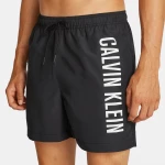 Ανδρικό Μαγιό Calvin Klein - Μαύρη Βερμούδα - Logo Calvin Klein