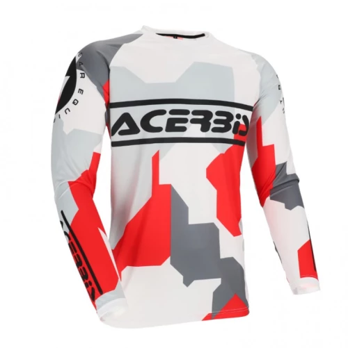 Acerbis MX Μπλούζα Linear Subway White/Grey/Red