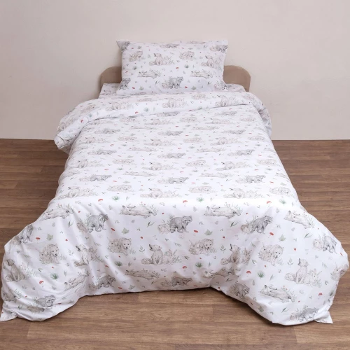 Σετ Σεντόνια Ημίδιπλα με Λάστιχο 120x200+25 Γουλφ