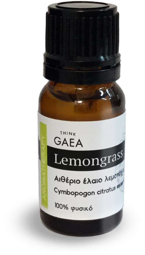 THINK GAEA Essential Oil Lemongrass, Αιθέριο Έλαιο Λεμονόχορτου - 10ml