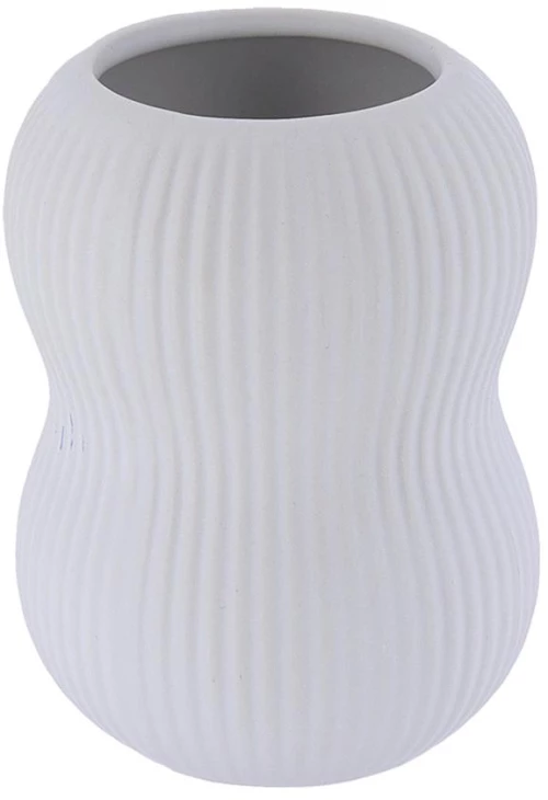 Ποτήρι οδοντόβουρτσας κεραμικό λευκό Φ8 H 8 cm