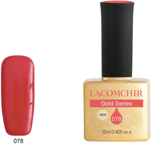 Lacomchir UV - LED Premium Gold 078 Coral Red 12ml