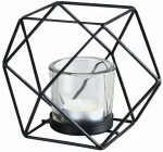 Polygon Φανάρι Με Γυάλινο Ένθετο 12x12,2x12 εκ