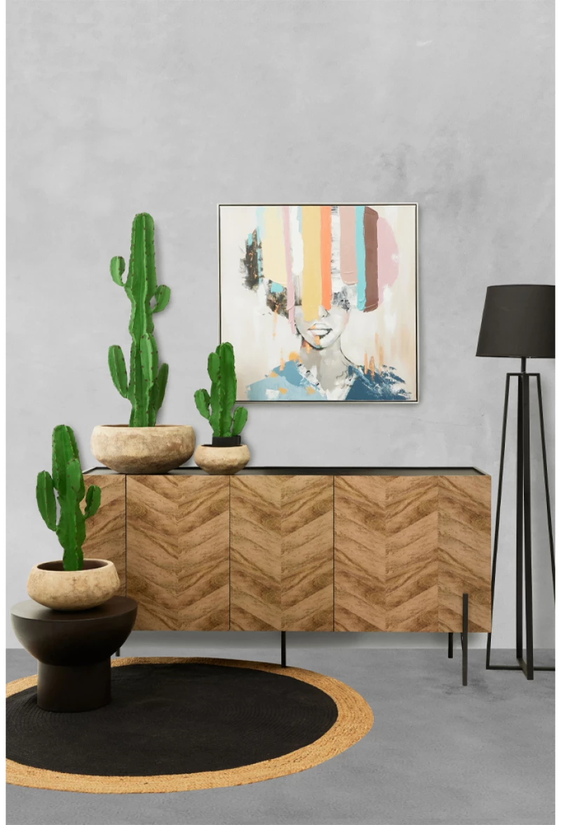 CANDELABRA CACTUS ΦΥΤΟ ΤΕΧΝΗΤΟ ΣΕ ΓΛΑΣΤΡΑ 70 PU ΠΡΑΣΙΝΟINTHEBOX