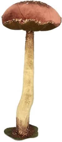 AGARICUS BROCADE M ΧΡΙΣΤΟΥΓΕΝΝΙΑΤΙΚΟ ΔΙΑΚΟΣΜΗΤΙΚΟ ΜΑΝΙΤΑΡΙ 33x33x81 FOAM DUSTY PINK ΒΕΛΟΥΔΟ INTHEBOX