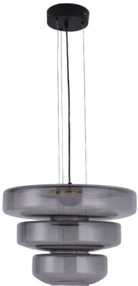 Inlight Κρεμαστό φωτιστικό από φιμέ γυαλί 12W 1644LM 3000K D:45x33cm (4070-Smoky)