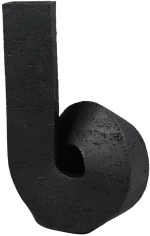SIGNE ΒΑΖΟ 19x17x30 POLYRESIN ΜΑΥΡΟINTHEBOX