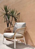 Bari-White Lounge Set - Αλουμίνιο
