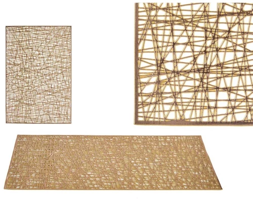 Σουπλά πλαστικό χρυσό 45x30cm