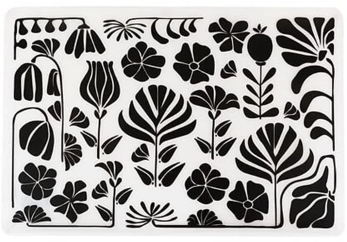 Σουπλά λευκό/μαύρα σχέδια 45x30cm