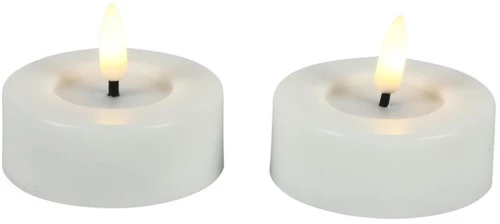 Κερί ρεσό LED λευκό σ/2 Φ6,7H5,5cm