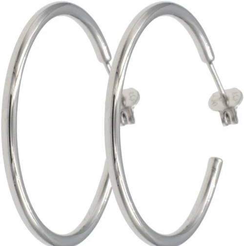 Γυναικεία - Παιδικά Σκουλαρίκια Κρίκοι missQ από ασήμι 925 σε λευκό χρώμα 440739