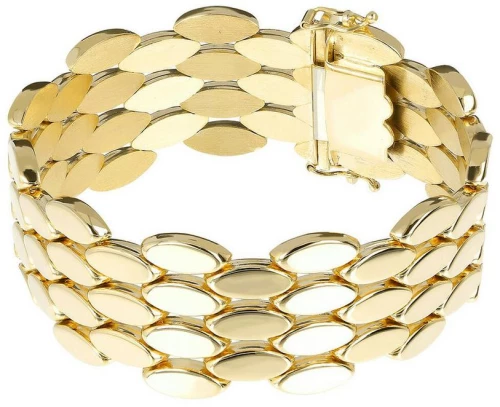 Γυναικείο Βραχιόλι Χειροπέδα BRONZALLURE από ανοξείδωτο ατσάλι  σε κίτρινο χρώμα WSBZ01246Y.YG