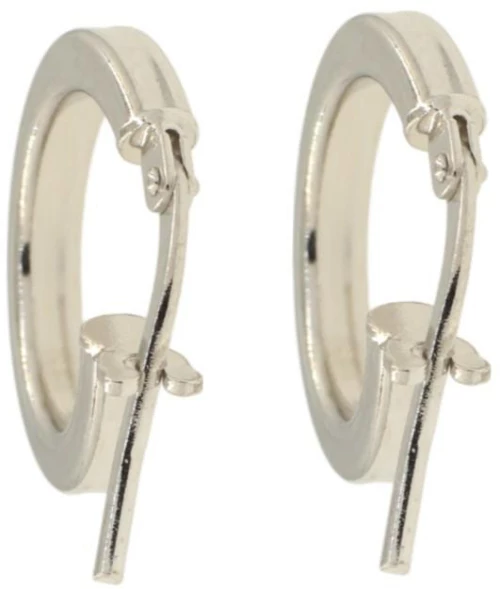 Γυναικεία - Παιδικά Σκουλαρίκια Κρίκοι babyQ από ασήμι 925 σε λευκό χρώμα 444312