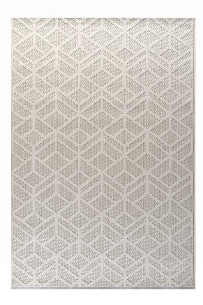 Tzikas Carpets 69606-ΛΕΥΚΟ- ΚΡΕΜ Χαλί MIRA 140x200