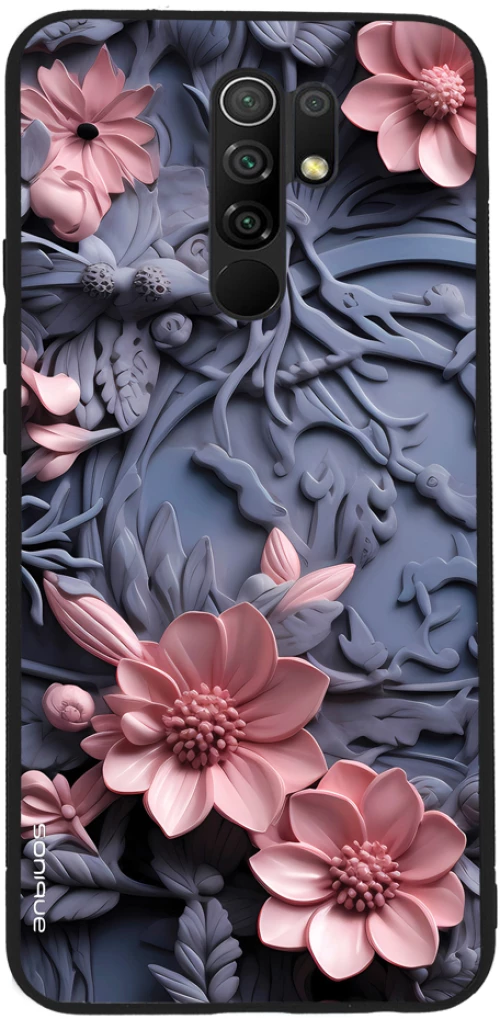 Θήκη Sonique 3D Flower Series για Xiaomi Redmi 9 Ροζ 02