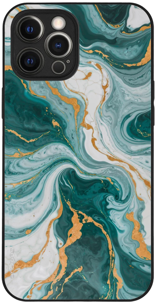 Θήκη Sonique Marble Series για Apple iPhone 12 Pro Max Πράσινο 01