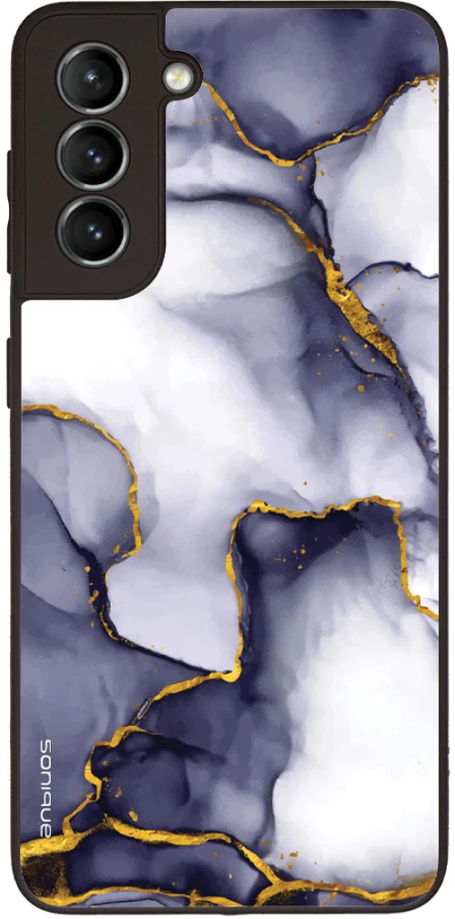 Θήκη Sonique Marble Series για Samsung Galaxy S21 Μωβ Γκρι