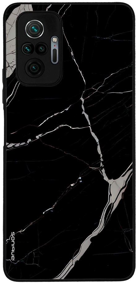 Θήκη Sonique Marble Series για Xiaomi Redmi Note 10 Pro Μαύρο