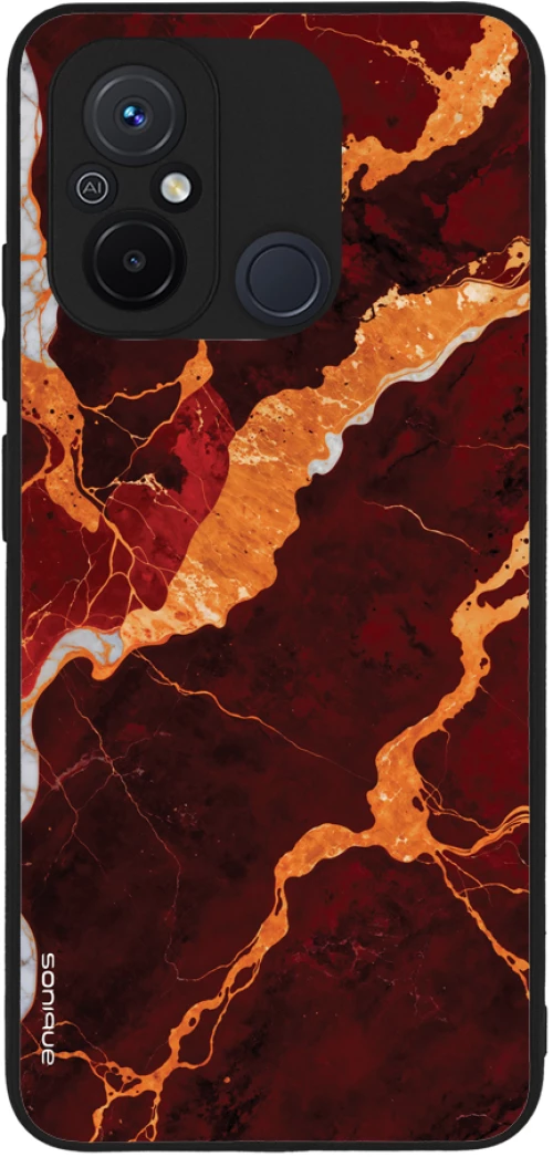 Θήκη Sonique Marble Series για Xiaomi Redmi 12C Κόκκινο