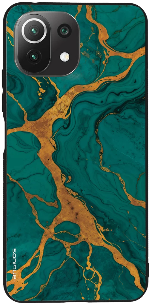 Θήκη Sonique Marble Series για Xiaomi Mi 11 Lite 4G / Mi 11 Lite 5G Πράσινο