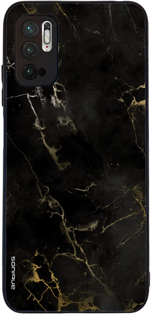 Θήκη Sonique Marble Series για Xiaomi Redmi Note 10 5G / Poco M3 Pro 5G Μαύρο 01