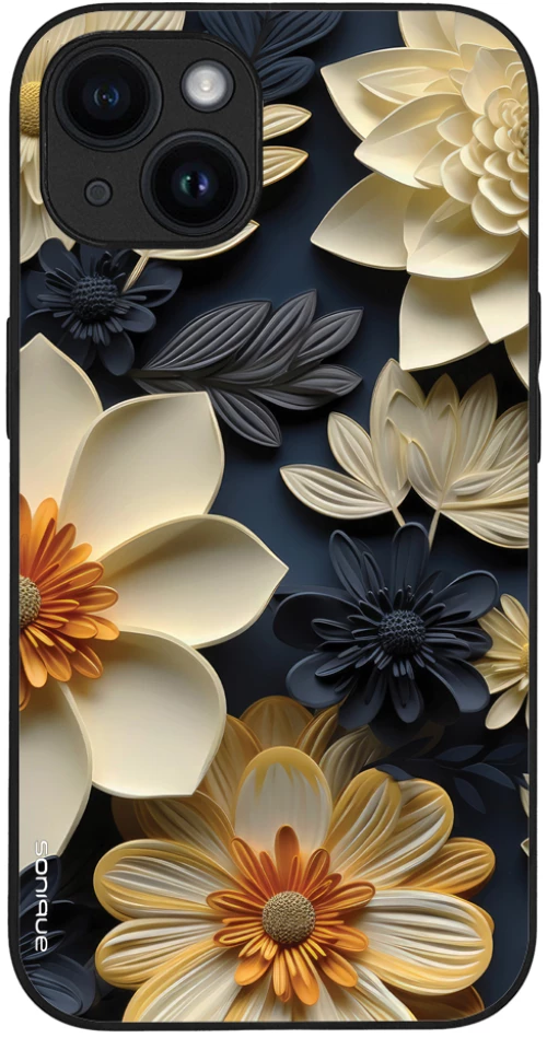 Θήκη Sonique 3D Flower Series για Apple iPhone 14 Εκρού