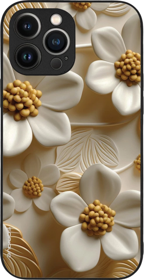 Θήκη Sonique 3D Flower Series για Apple iPhone 13 Pro Max Λευκό