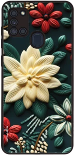 Θήκη Sonique 3D Flower Series για Samsung Galaxy A21s Πράσινο