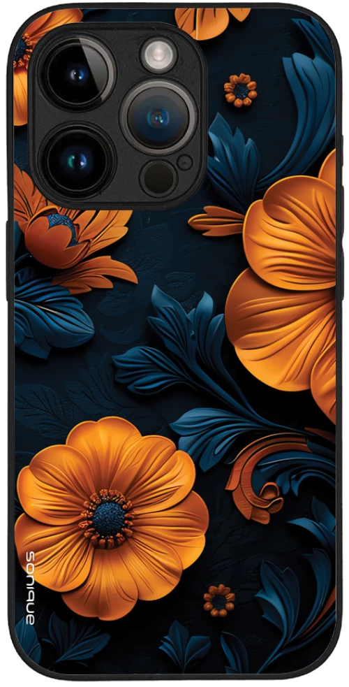 Θήκη Sonique 3D Flower Series για Apple iPhone 14 Pro Πορτοκαλί 01
