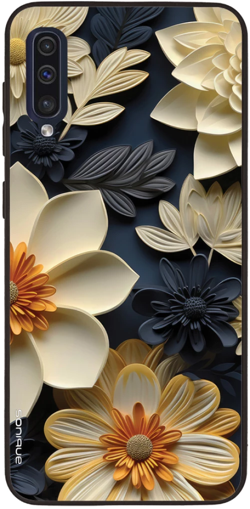 Θήκη Sonique 3D Flower Series για Samsung Galaxy A50 / Galaxy A50S / Galaxy A30S Εκρού