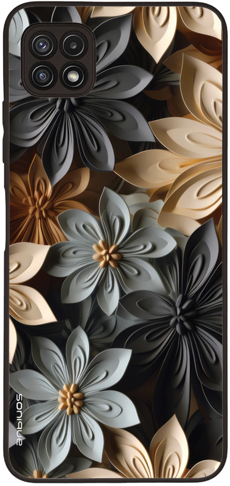 Θήκη Sonique 3D Flower Series για Samsung Galaxy A22 5G Γκρι