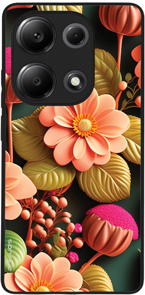 Θήκη Sonique 3D Flower Series για Xiaomi Redmi Note 13 Pro 4G / Poco M6 Pro 4G Σομόν