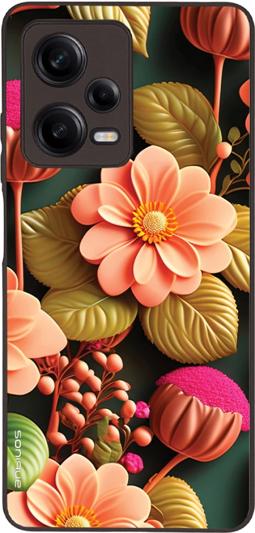 Θήκη Sonique 3D Flower Series για Xiaomi Redmi Note 12 Pro 5G Σομόν