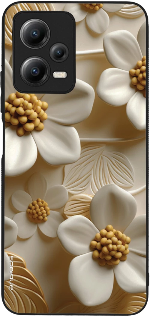 Θήκη Sonique 3D Flower Series για Xiaomi Redmi Note 12 5G / Poco X5 5G Λευκό