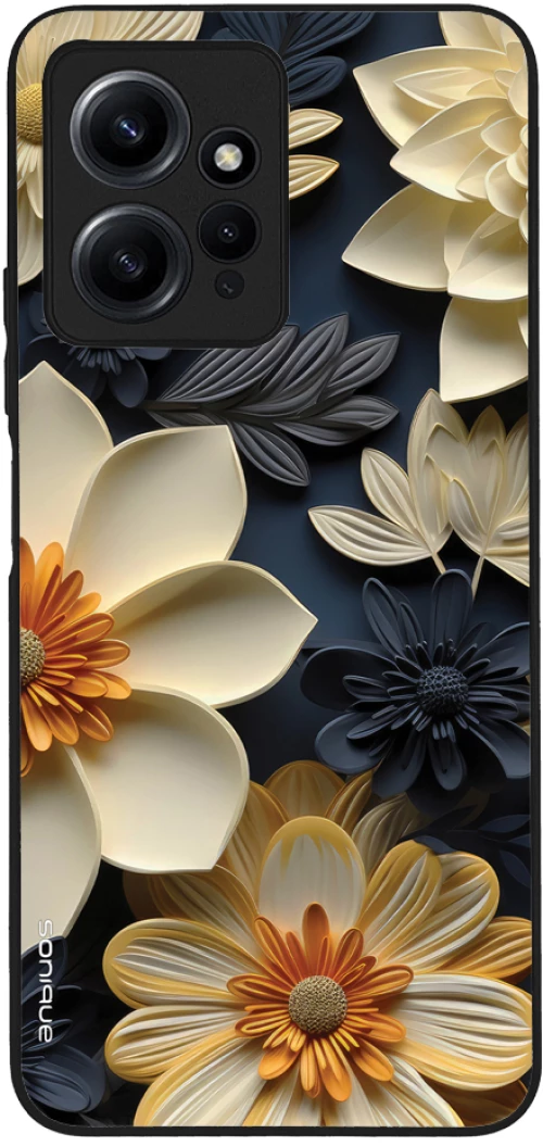 Θήκη Sonique 3D Flower Series για Xiaomi Redmi Note 12 4G Εκρού