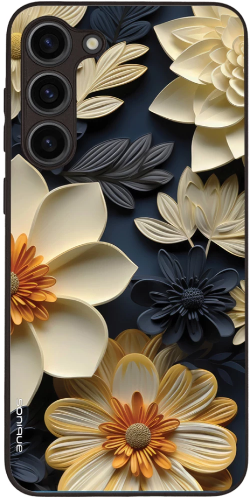Θήκη Sonique 3D Flower Series για Samsung Galaxy S23 Plus Εκρού