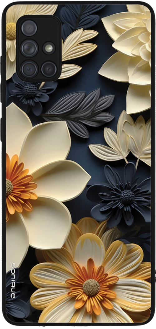 Θήκη Sonique 3D Flower Series για Samsung Galaxy A71 Εκρού
