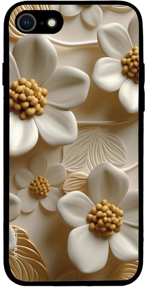 Θήκη Sonique 3D Flower Series για Apple iPhone 7 / iPhone 8 / iPhone SE 2020 / iPhone SE 2022 Λευκό