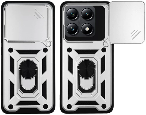 Θήκη Ring Armor CamPro Sonique για Xiaomi Xiaomi 14T Ασημί