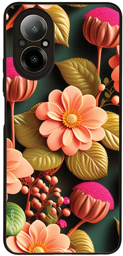 Θήκη Sonique 3D Flower Series για Realme C67 4G Σομόν