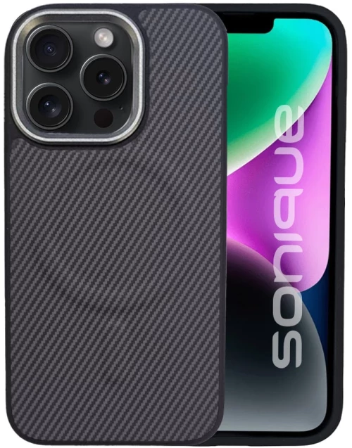Θήκη Magnetic CarbonMag Pro Sonique Apple iPhone 15 Pro Max Γκρι