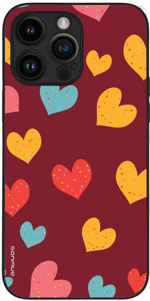 Θήκη Sonique Heart Series για Apple iPhone 14 Pro Max Μπορντώ