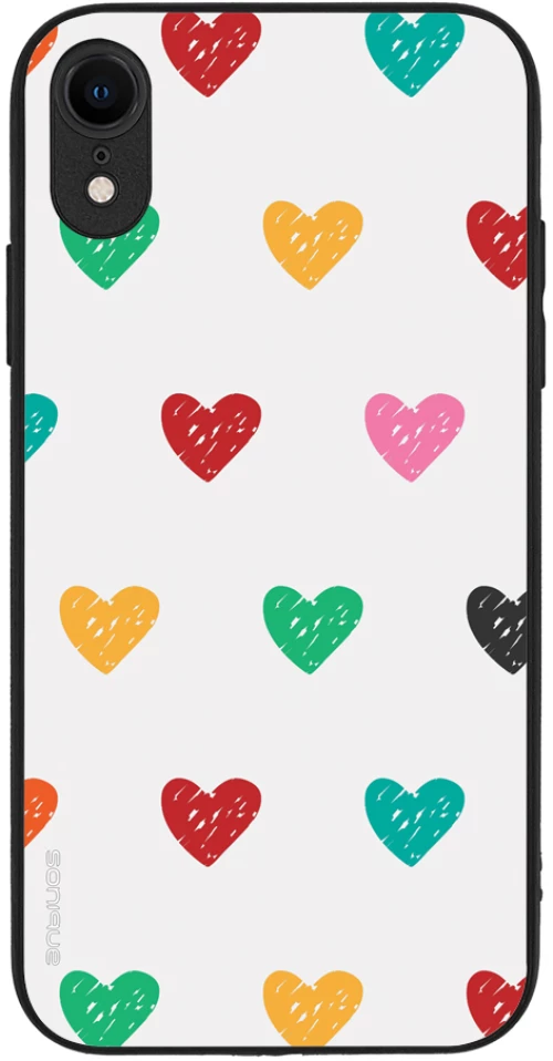 Θήκη Sonique Heart Series για Apple iPhone XR Λευκό 02