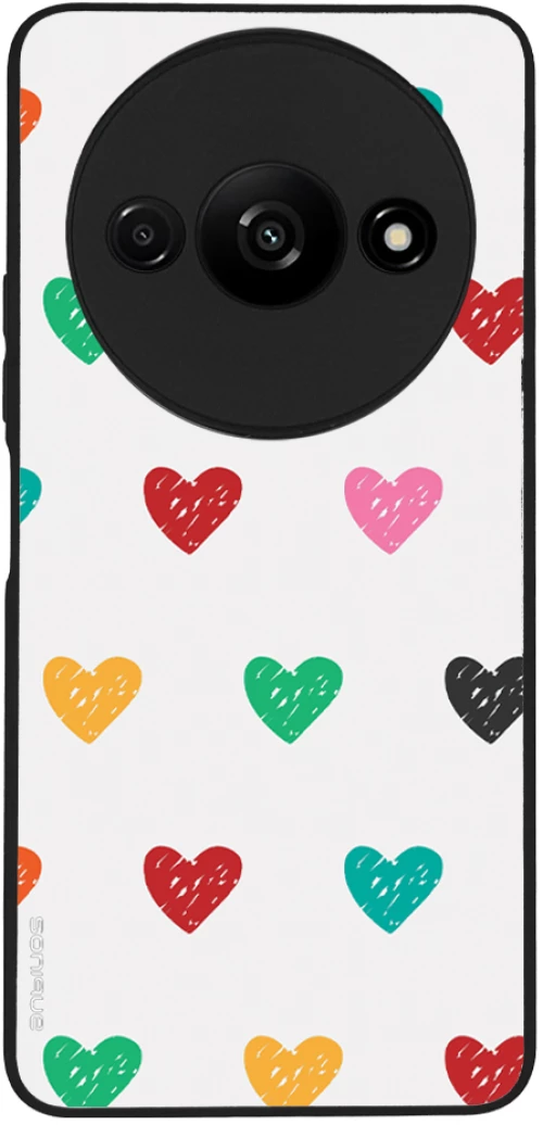 Θήκη Sonique Heart Series για Xiaomi Redmi A3 / Redmi A3x Λευκό 02