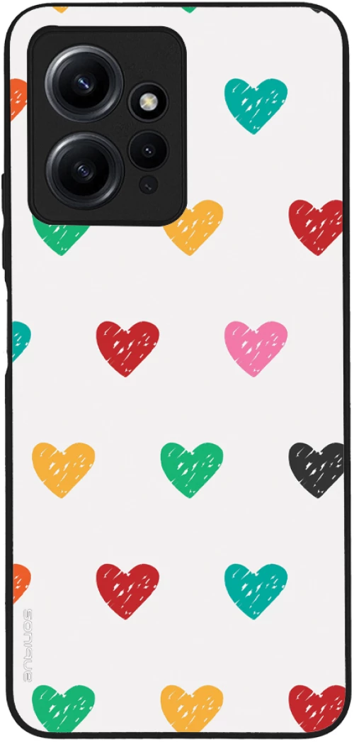 Θήκη Sonique Heart Series για Xiaomi Redmi Note 12 4G Λευκό 02
