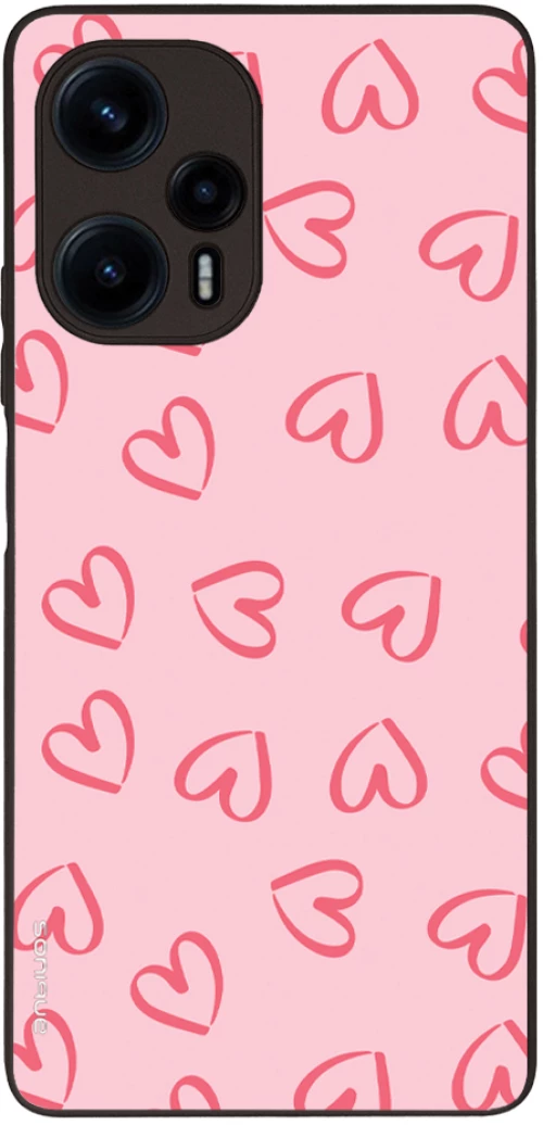 Θήκη Sonique Heart Series για Xiaomi Poco F5 5G Ροζ