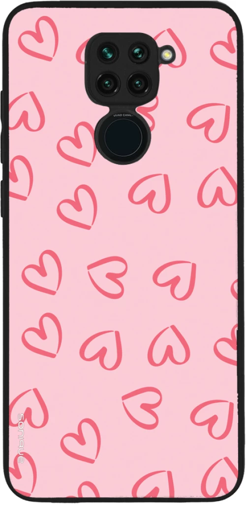 Θήκη Sonique Heart Series για Xiaomi Redmi Note 9 Ροζ