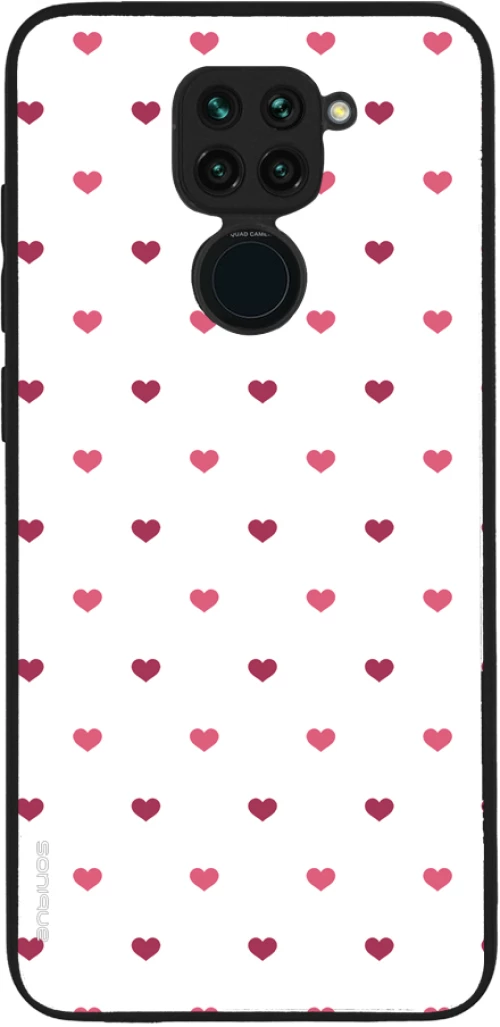 Θήκη Sonique Heart Series για Xiaomi Redmi Note 9 Λευκό 01