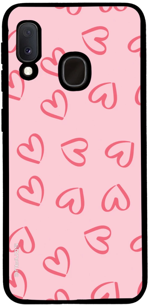 Θήκη Sonique Heart Series για Samsung Galaxy A20e Ροζ